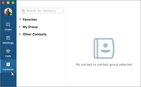 skype for business mac add group
